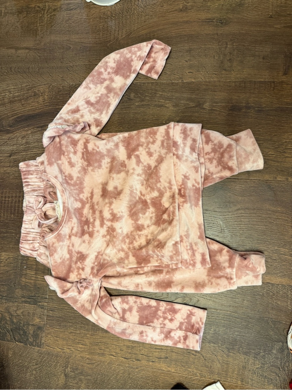 btween Pink Tie-Dye Kids Matching Set